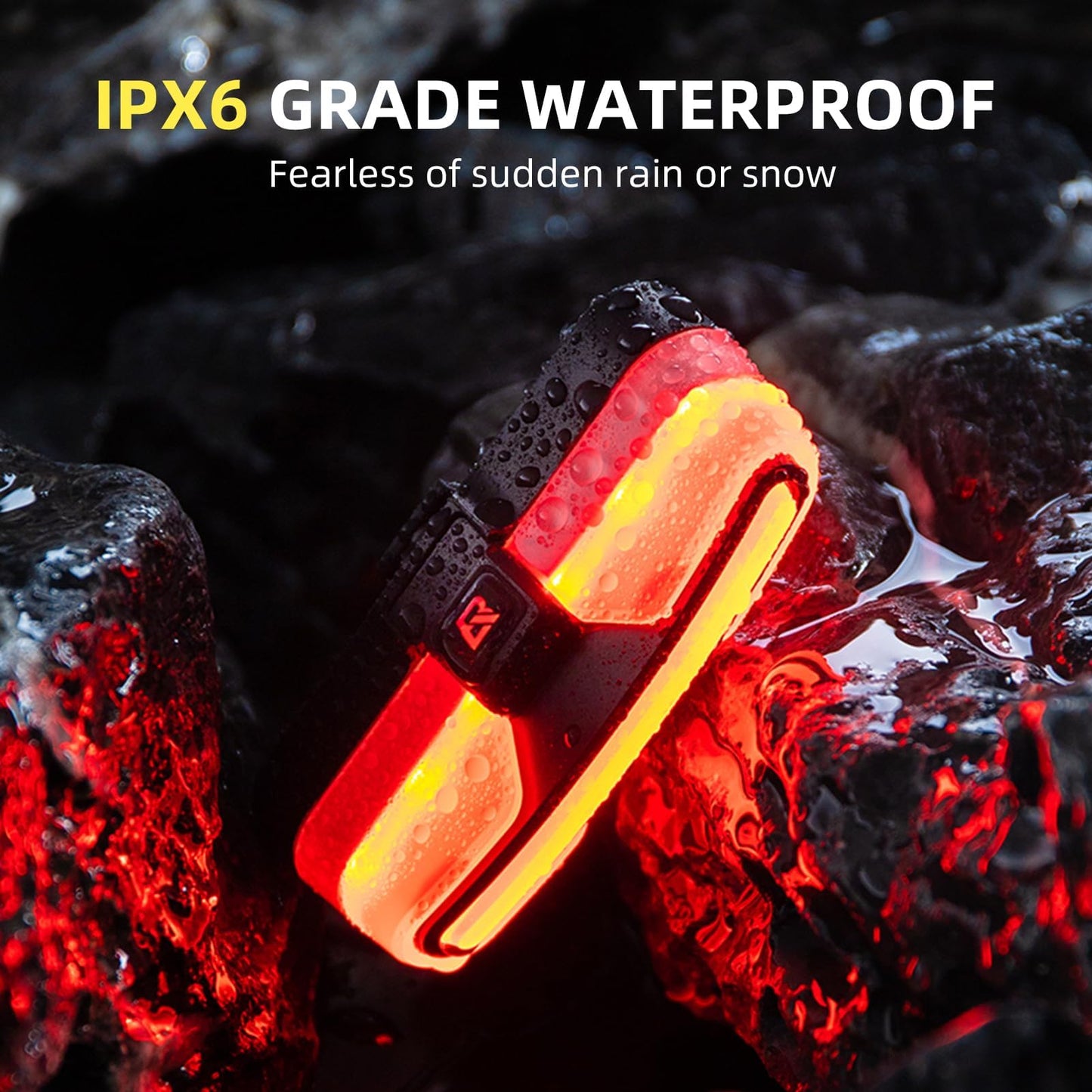 ROCKBROS Rear Bike Light USB Rechargeable with Brake Sensing 5 Modes - ROCKBROS-UK