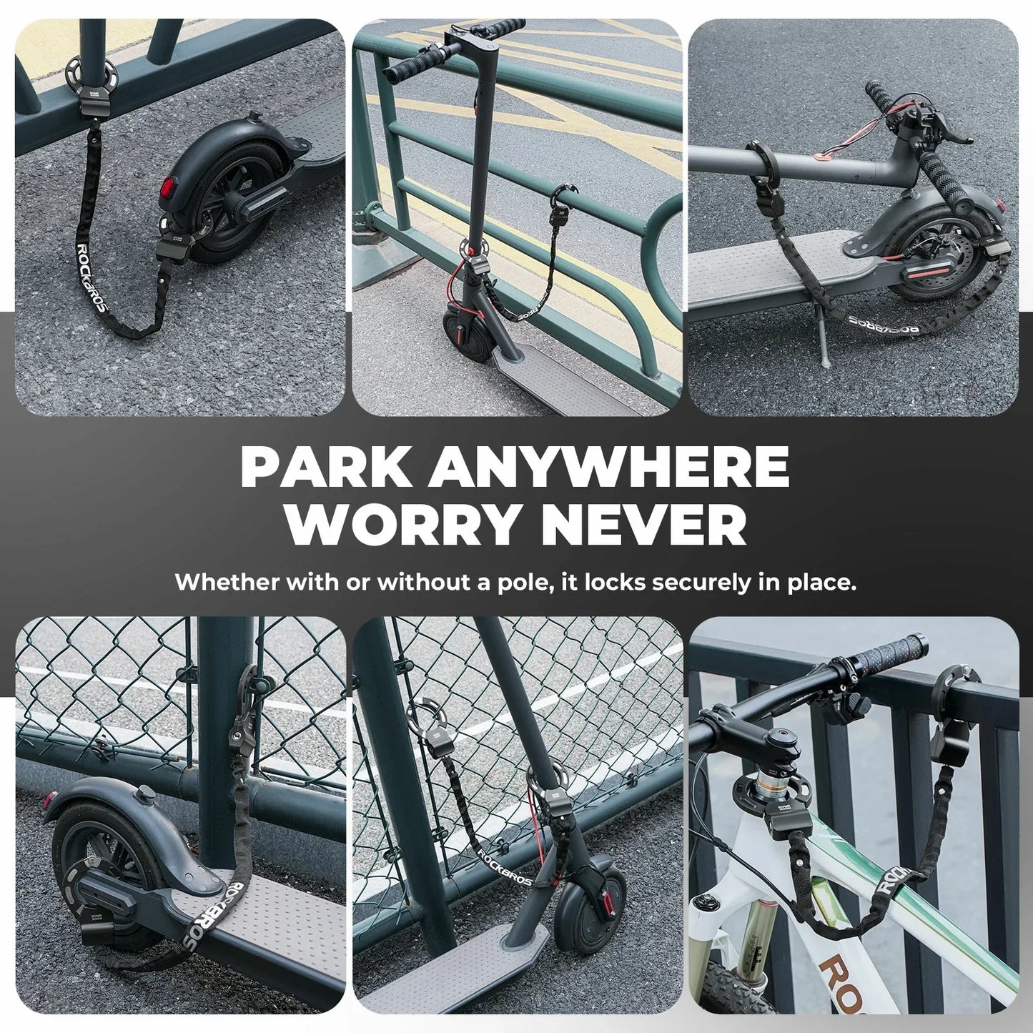 Lightweight Bike & E-Scooter Chain Lock