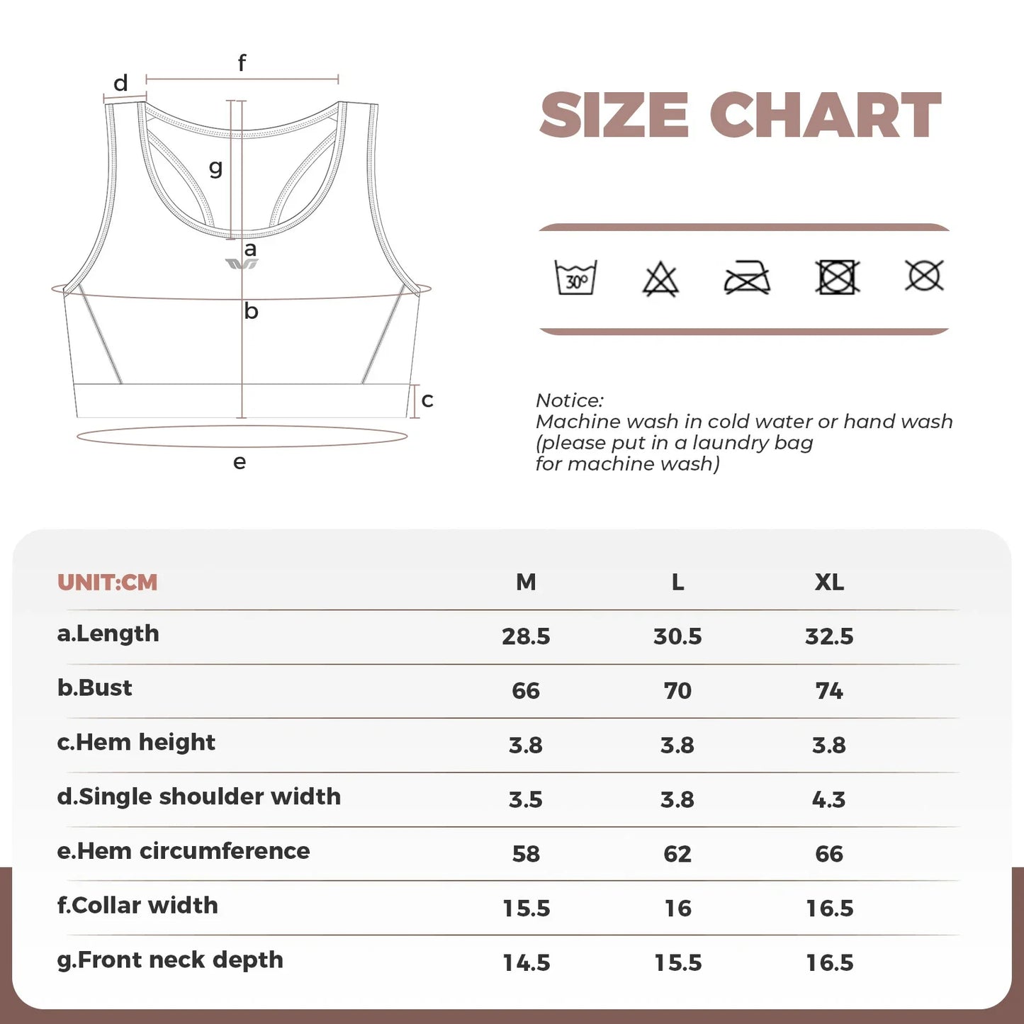 ROCKBROS sports bra for women high