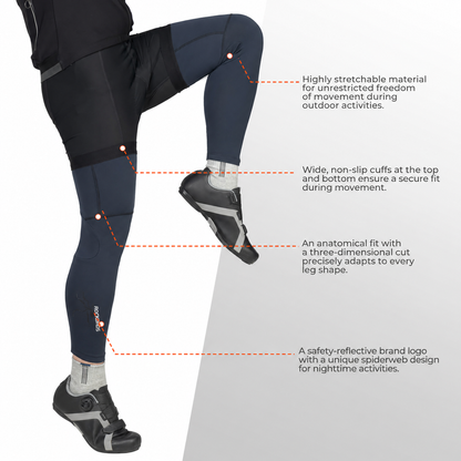 Jambières de cyclisme d'hiver thermiques S-3XL (1 paire)