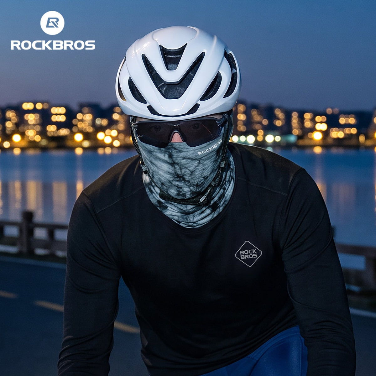 ROCKBROS cagoule hiver coupe-vent en Tencel et laine mérinos