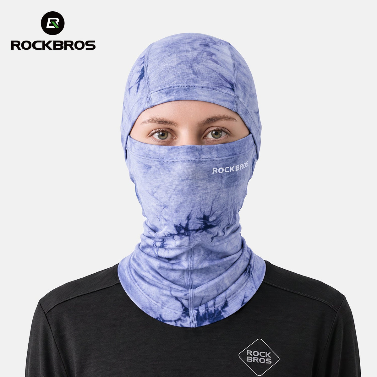 ROCKBROS cagoule hiver coupe-vent en Tencel et laine mérinos