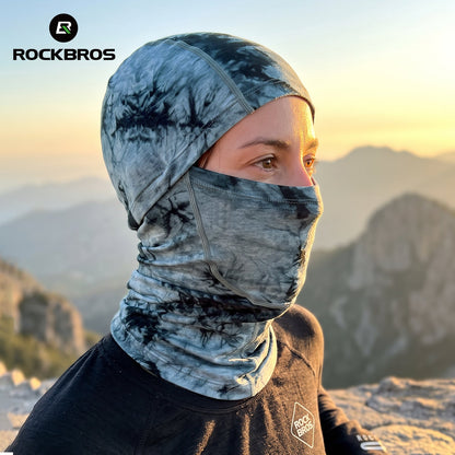 ROCKBROS cagoule hiver coupe-vent en Tencel et laine mérinos