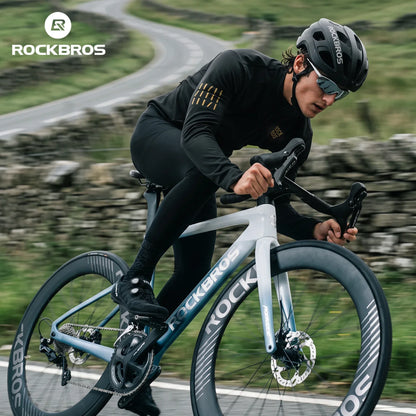 ROCKBROS maillot cyclisme hiver coupe-vent à manches longues, doublure polaire