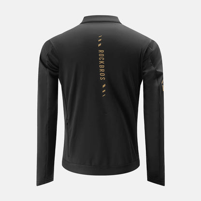 ROCKBROS maillot cyclisme hiver coupe-vent à manches longues, doublure polaire