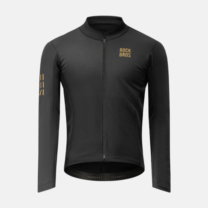 ROCKBROS maillot cyclisme hiver coupe-vent à manches longues, doublure polaire