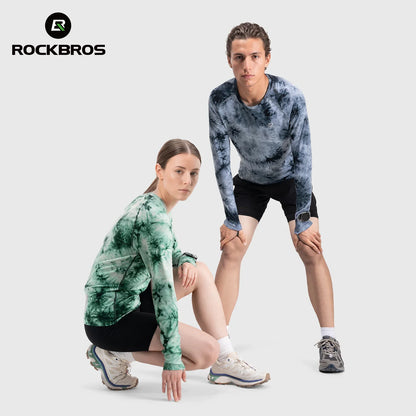ROCKBROS haut running manches longues en laine mérinos, respirant