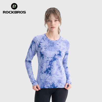 ROCKBROS haut running manches longues en laine mérinos, respirant