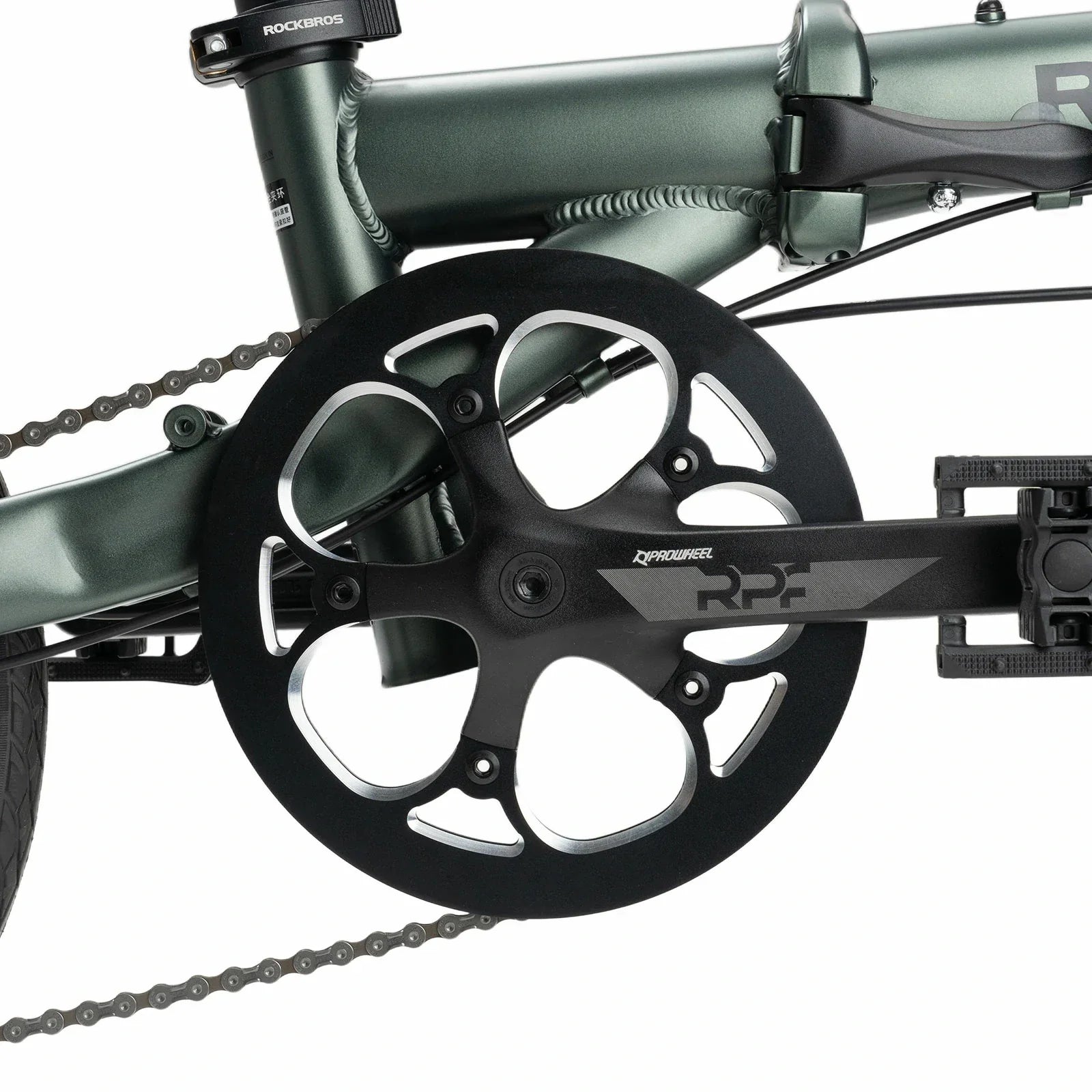 16 Inch Folding Bike 9 Speed #Color_Green