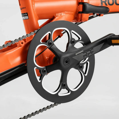 16 Inch Folding Bike 9 Speed #Color_Orange