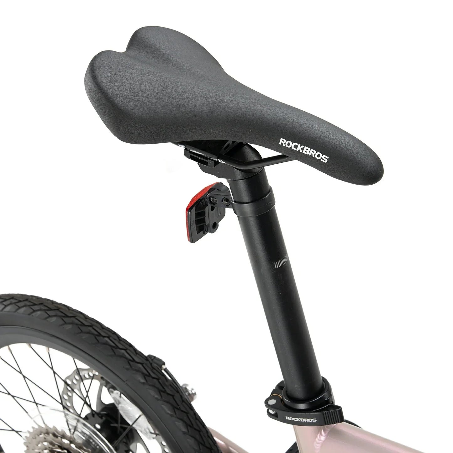 16 Inch Folding Bike 9 Speed #Color_Pink