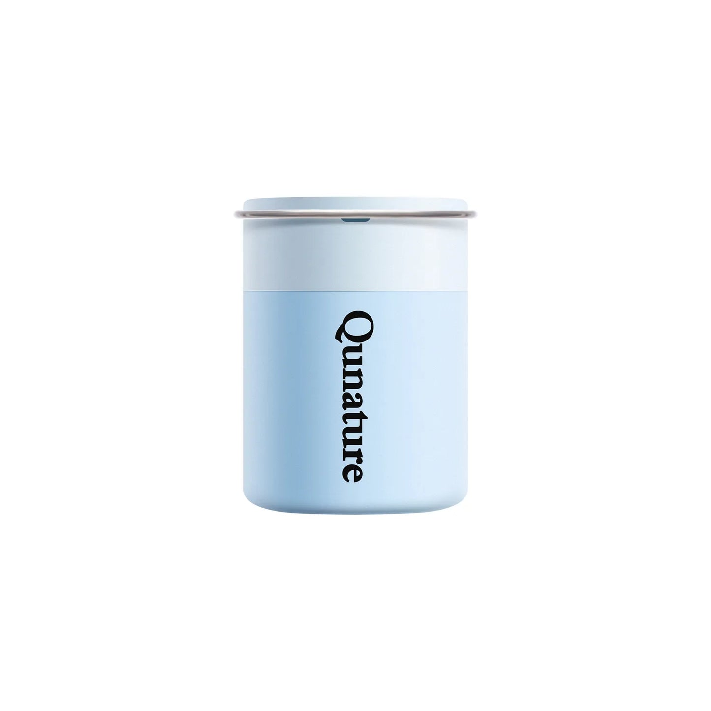 A mini orange hangable electric air pump#color_sky blue