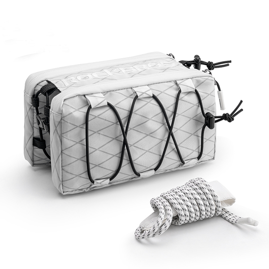ROCKBROS 1L Bicycle Tube Bag - Dual Storage & Portable Shoulder Bag - ROCKBROS #Color_White