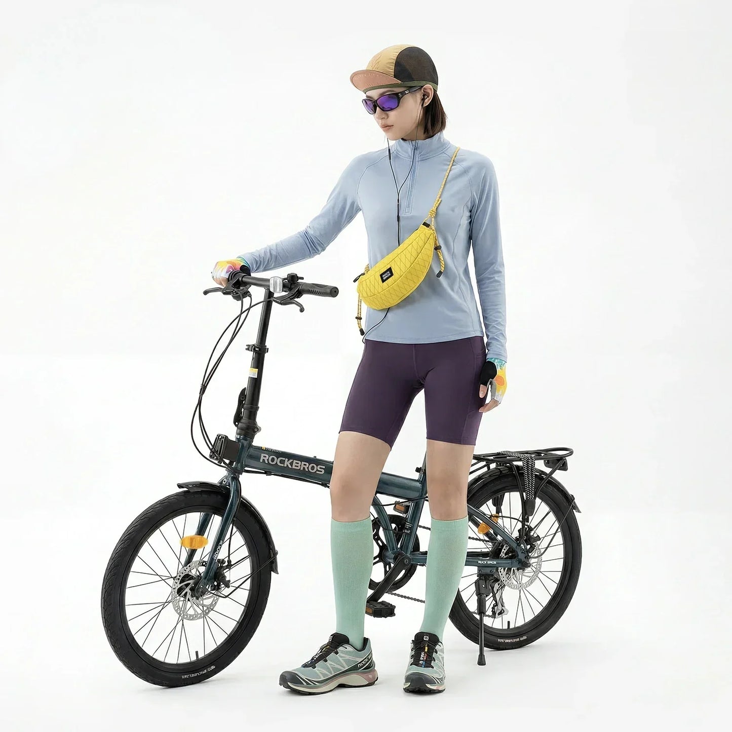 Bike Handlebar Bag Lightweight Crossbody Cycling Bag 1.8L