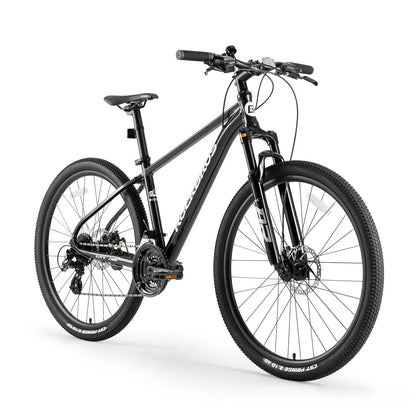 Hydraulic disc brake system on ROCKBROS MT200 mountain bike.
#color_black