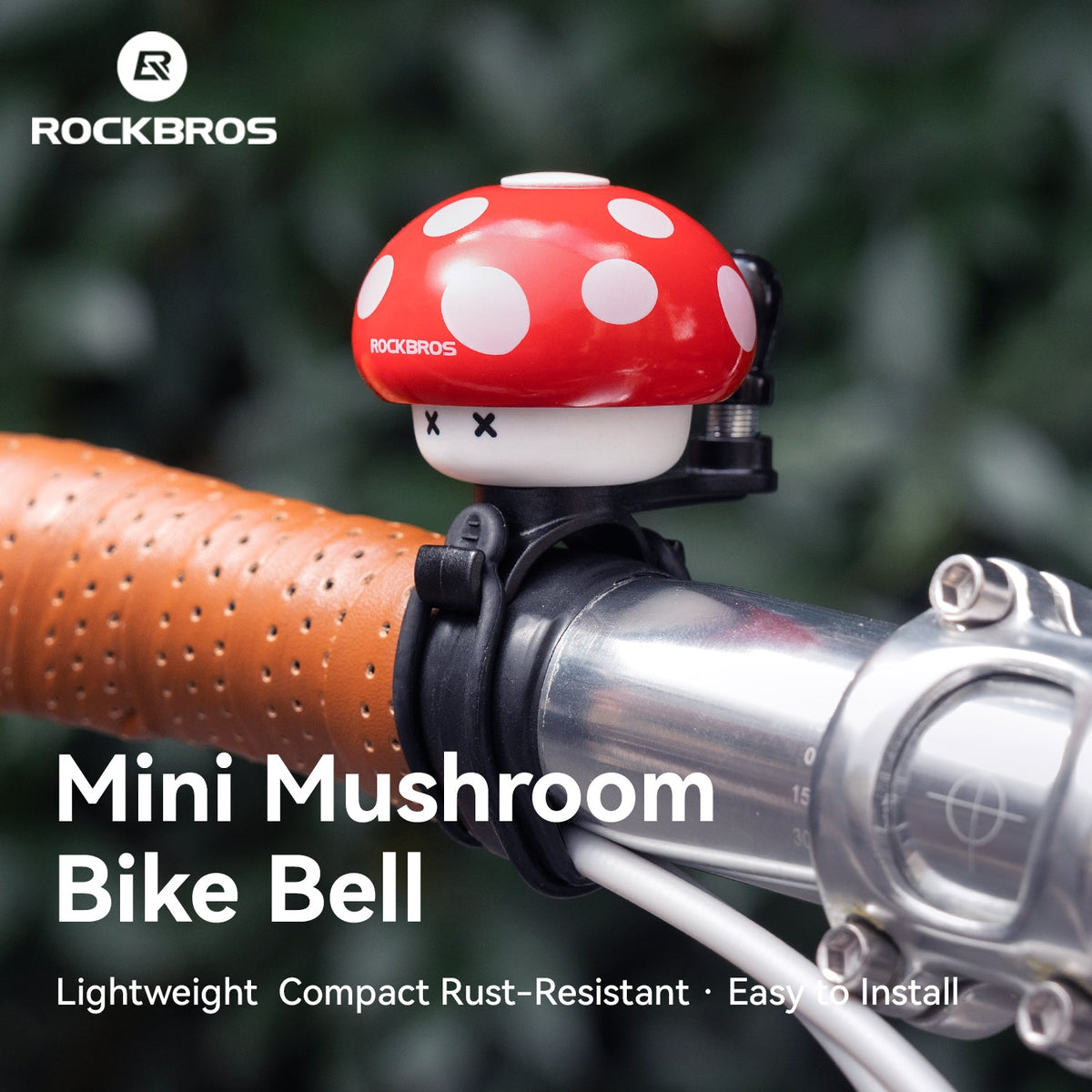 ROCKBROS sonnette de vélo vintage en forme de champignon pour enfant