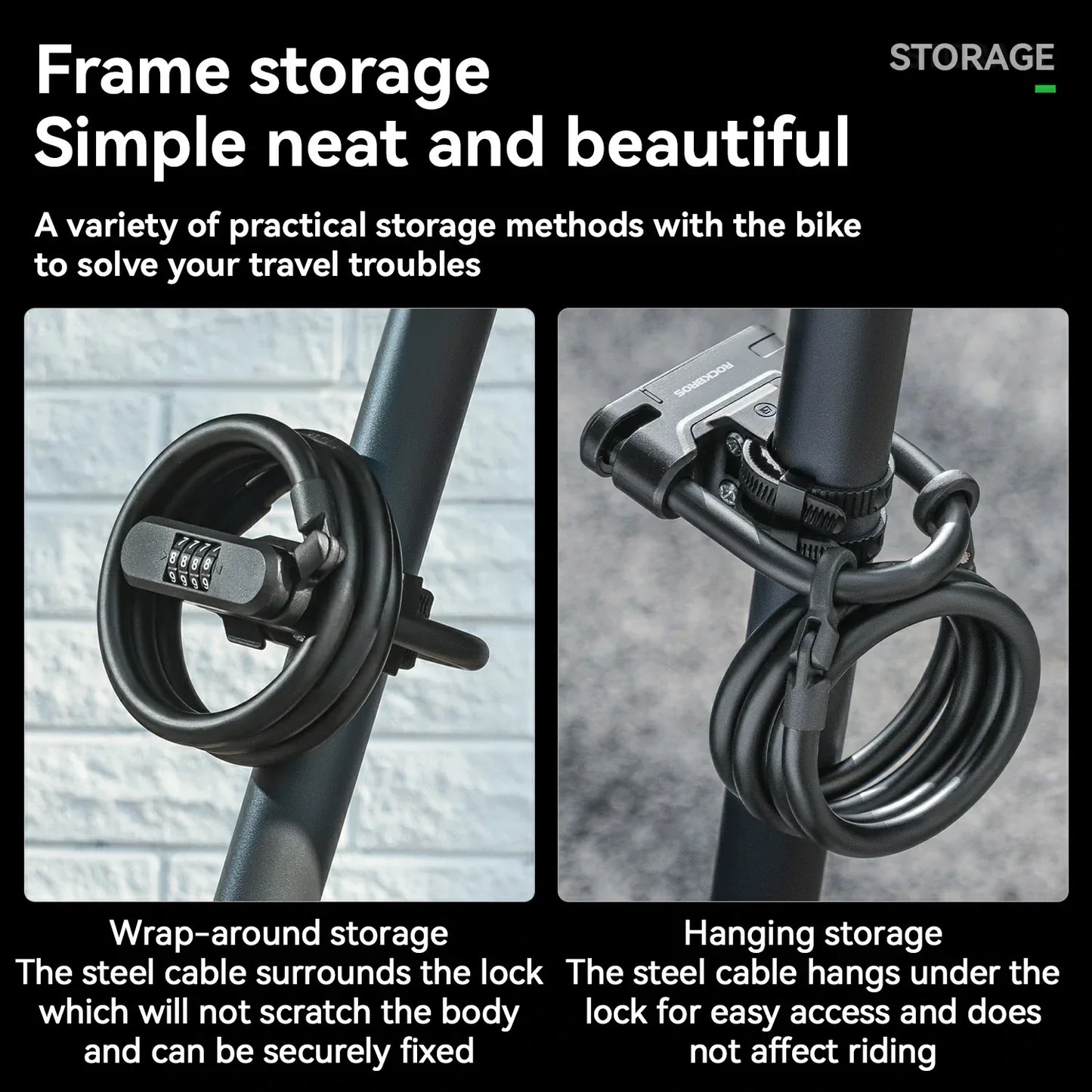 U-Lock and Cable Scooter Bike Lock