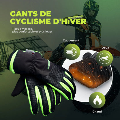 ROCKBROS Warm Winter Windproof Anti-Slip Touchscreen Gloves