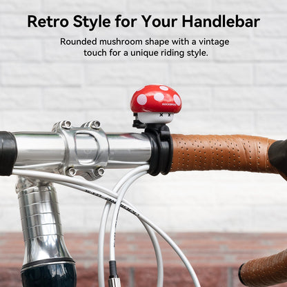 ROCKBROS sonnette de vélo vintage en forme de champignon pour enfant
