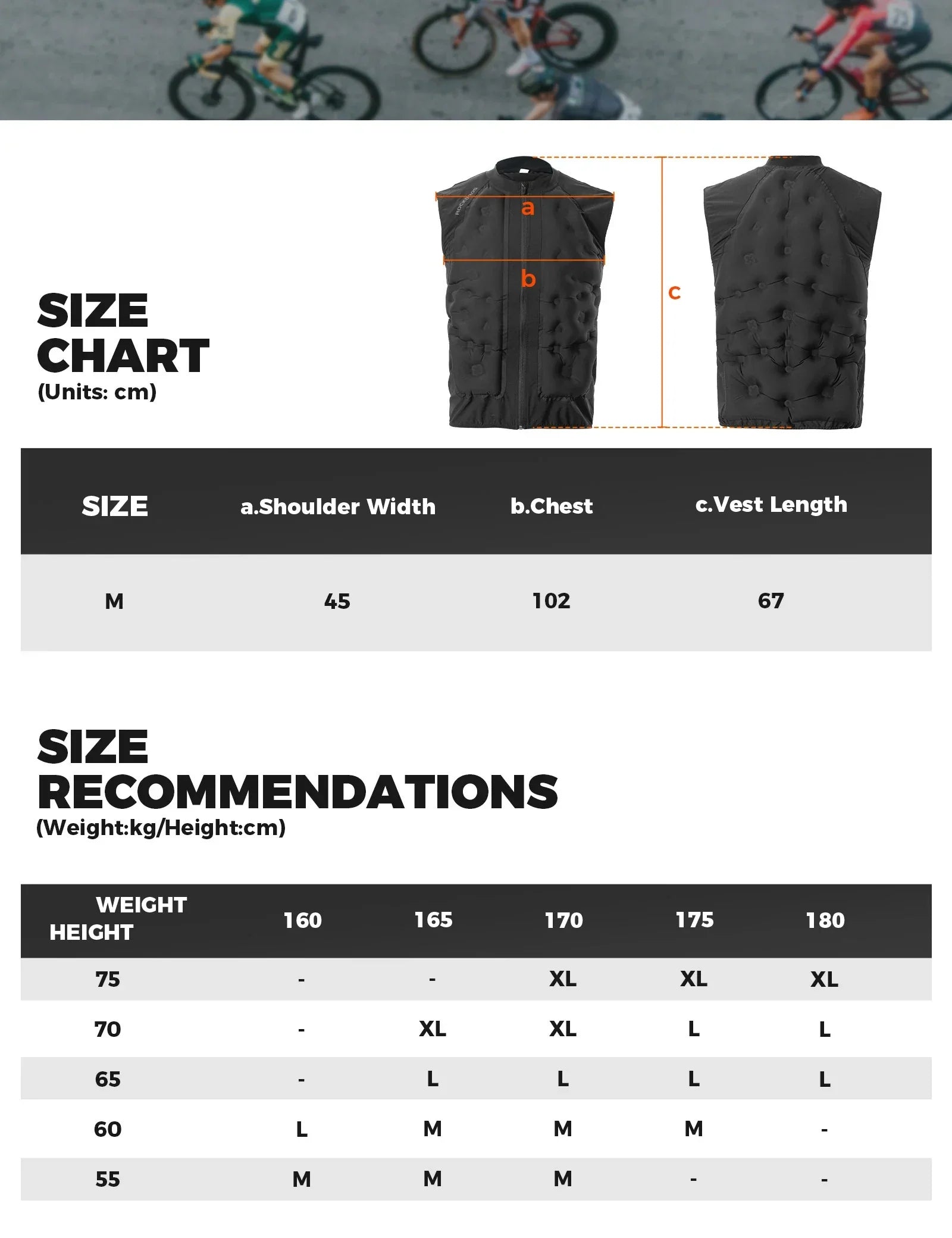 Lightweight Thermal Cycling Gilet with 3D Air-Layer Insulation
