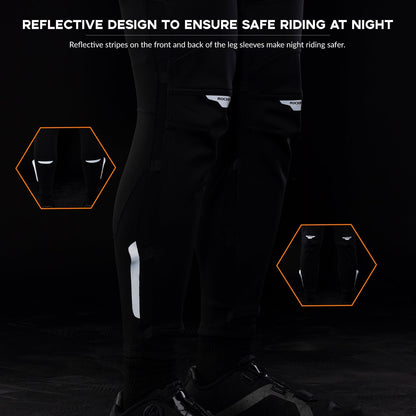 ROCKBROS Windproof Knee Warmers with Anti-Slip Protection for Cycling Leg - ROCKBROS-UK