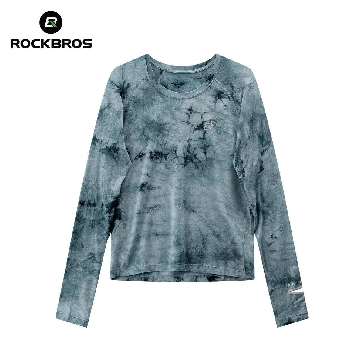 ROCKBROS haut running manches longues en laine mérinos, respirant