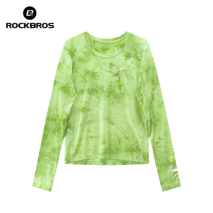 ROCKBROS haut running manches longues en laine mérinos, respirant