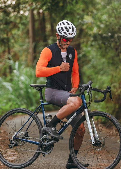 ROCKBROS Road-to-Sky Men's Cycling Long-Sleeved Jersey #Color_Navy Blue