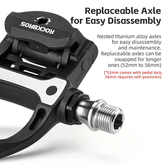 Pédales automatiques en carbone SPD pour vélos de route 9/16''