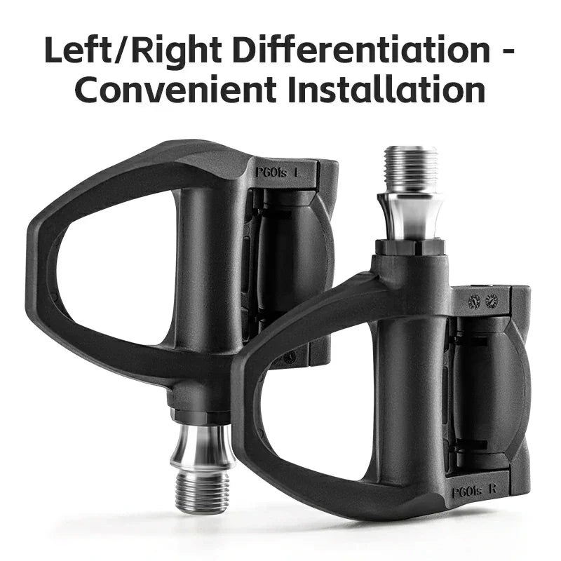 Carbon Fiber SPD Clipless Pedals for Road Bikes 9/16''