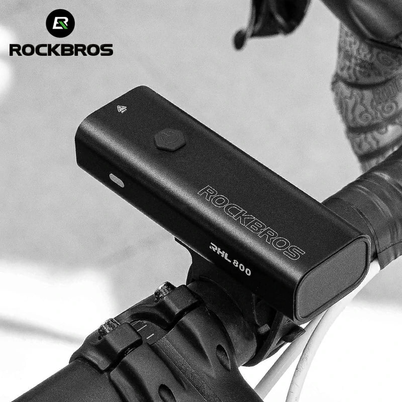 ROCKBROS Bike Light 800 Lumens USB Rechargeable Bike Headlight Super Bright #Type_RHL800