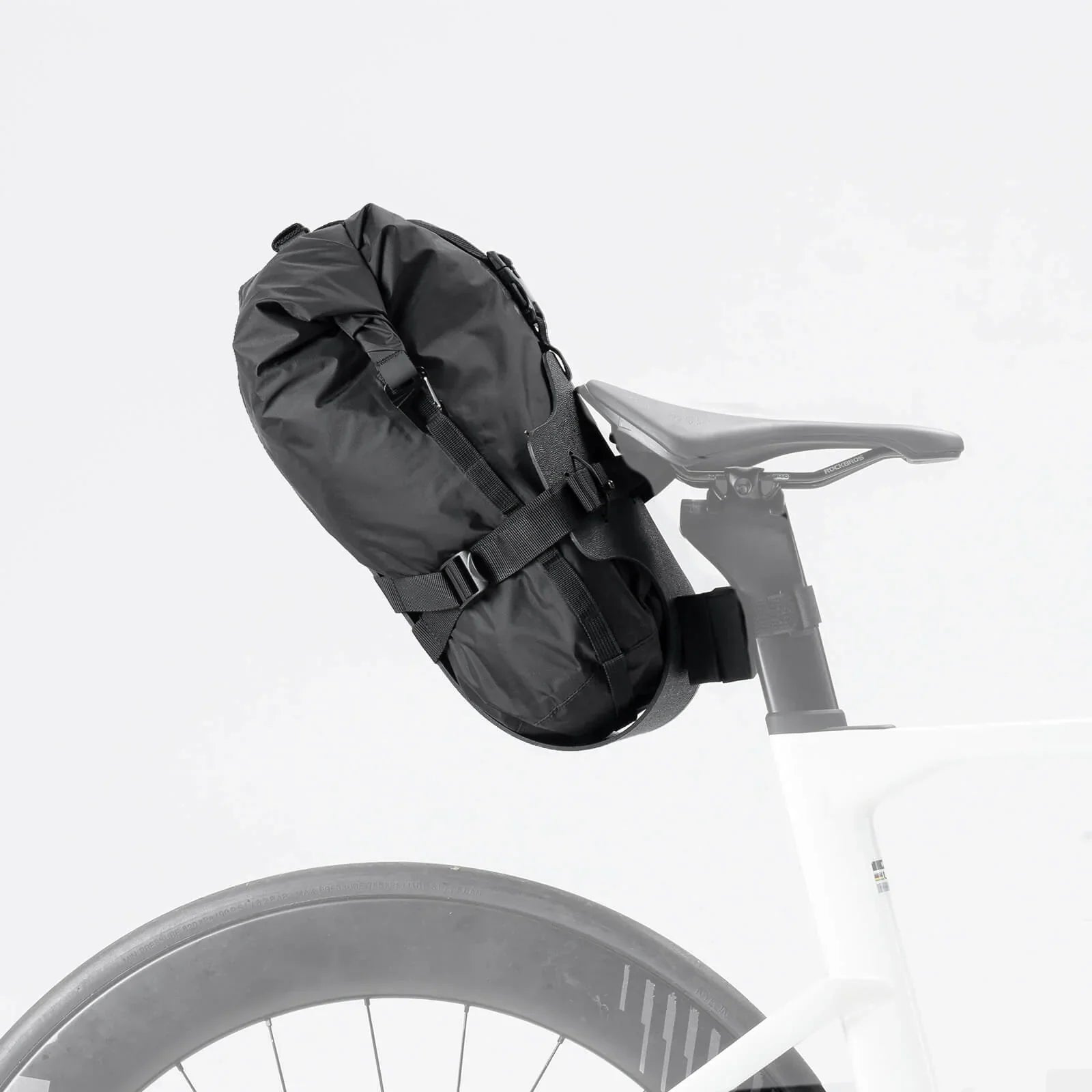 Bikepacking Rear Rack + Waterproof Compression Bag#color_black