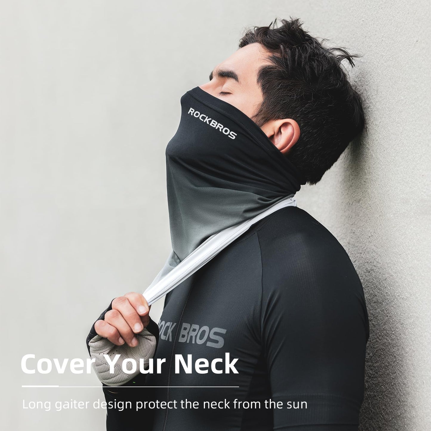 ROCKBROS Cooling Neck Gaiter Face Mask Fishing Scarf Face Cover for Men Women - ROCKBROS