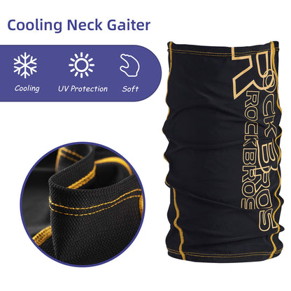ROCKBROS Cooling Neck Gaiter Face Mask Fishing Scarf Face Cover for Men Women - ROCKBROS