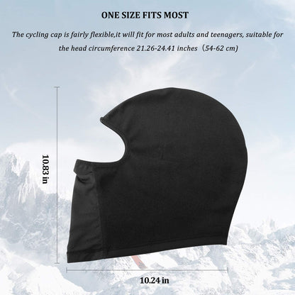 ROCKBROS Windproof Balaclava Winter Face Cover  Thermal Fleece Neck Warmer #Style_Grey-With holes for glasses