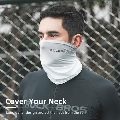 ROCKBROS Cooling Neck Gaiter Face Mask Fishing Scarf Face Cover for Men Women - ROCKBROS