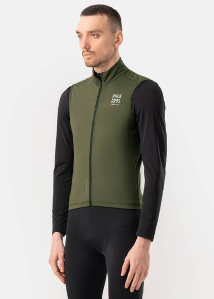 ROCKBROS Road-to-Sky Wind Proof Warm Vest #Color_Army Green