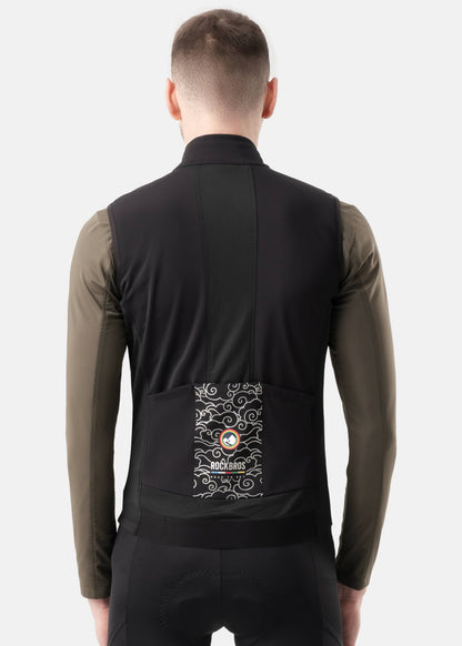 ROCKBROS Road-to-Sky Wind Proof Warm Vest #Color_Black