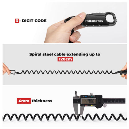 ROCKBROS Bike Helmet Lock – Lightweight Security for Riders! 