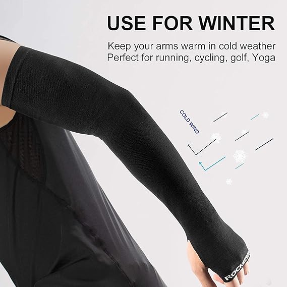 ROCKBROS Arm Warmers for Men and Women Spring Autumn Outdoor Sleeves #Style_Long