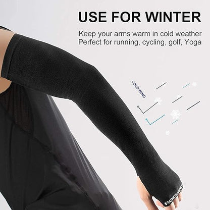 ROCKBROS Arm Warmers for Men and Women Spring Autumn Outdoor Sleeves #Style_Long