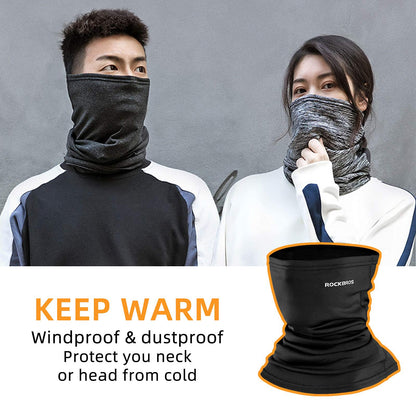 ROCKBROS Balaclava Face Masks Neck Warmer Multifunctional Windproof #Color_Stripe Grey