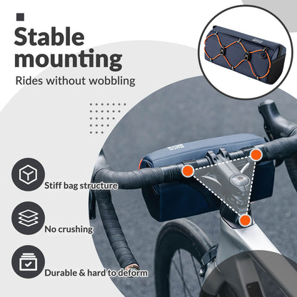 ROCKBROS Handlebar Bag 2.2L – Smart Storage On-The-Go! #Color_Dark Blue