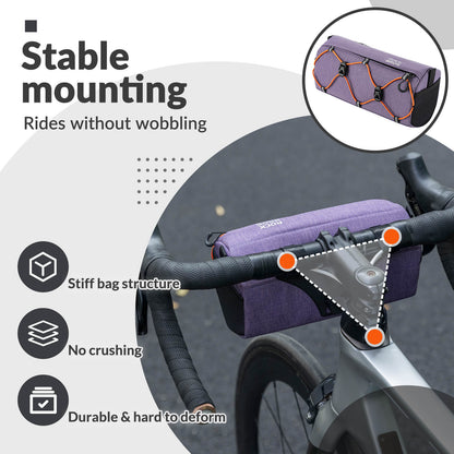 ROCKBROS Handlebar Bag 2.2L – Smart Storage On-The-Go! #Color_Purple