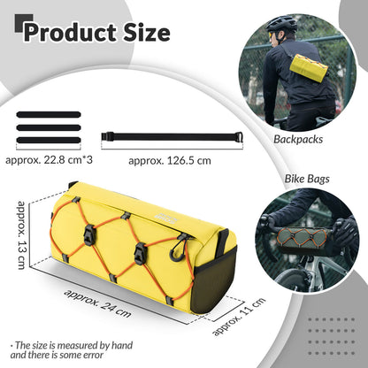 ROCKBROS Handlebar Bag 2.2L – Smart Storage On-The-Go! #Color_Yellow