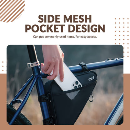 ROCKBROS Bicycle Frame Bag Waterproof Bike Triangle Frame Bag 1.5L