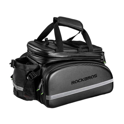 ROCKBROS Bicycle Pannier Bag Waterproof Carbon Texture Rear Rack Bag - ROCKBROS-UK