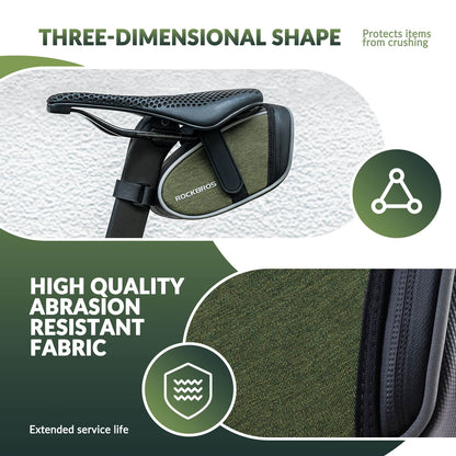 ROCKBROS Bicycle Saddle Bag 0.45L – Compact Storage, Big Convenience!​ 