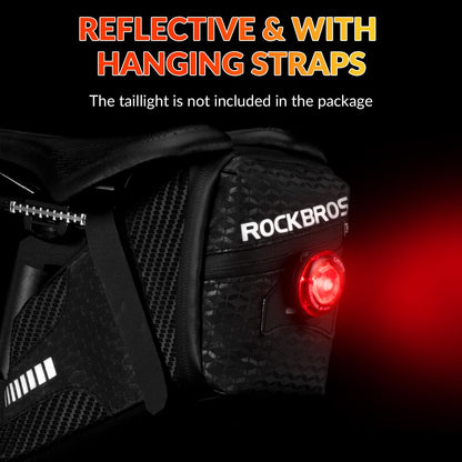 ROCKBROS Bicycle Saddle Bag Waterproof Reflective Cycling Seatpost Bag 1.5L