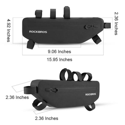 ROCKBROS Bike Frame Bag Waterproof Top Tube Triangle Bag #Size_3L
